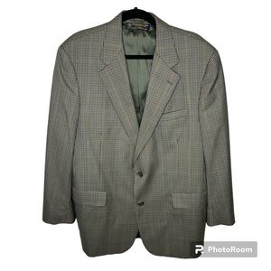 Brooks Brothers Jacket Men’s Size 45 Long Plaid Blazer Sports Coat 100% Wool